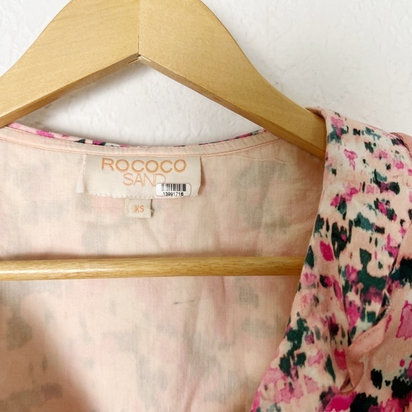 Rococo Sand MIMI Pastel Ruffled Wrap Mini Dress - Picture 7 of 8